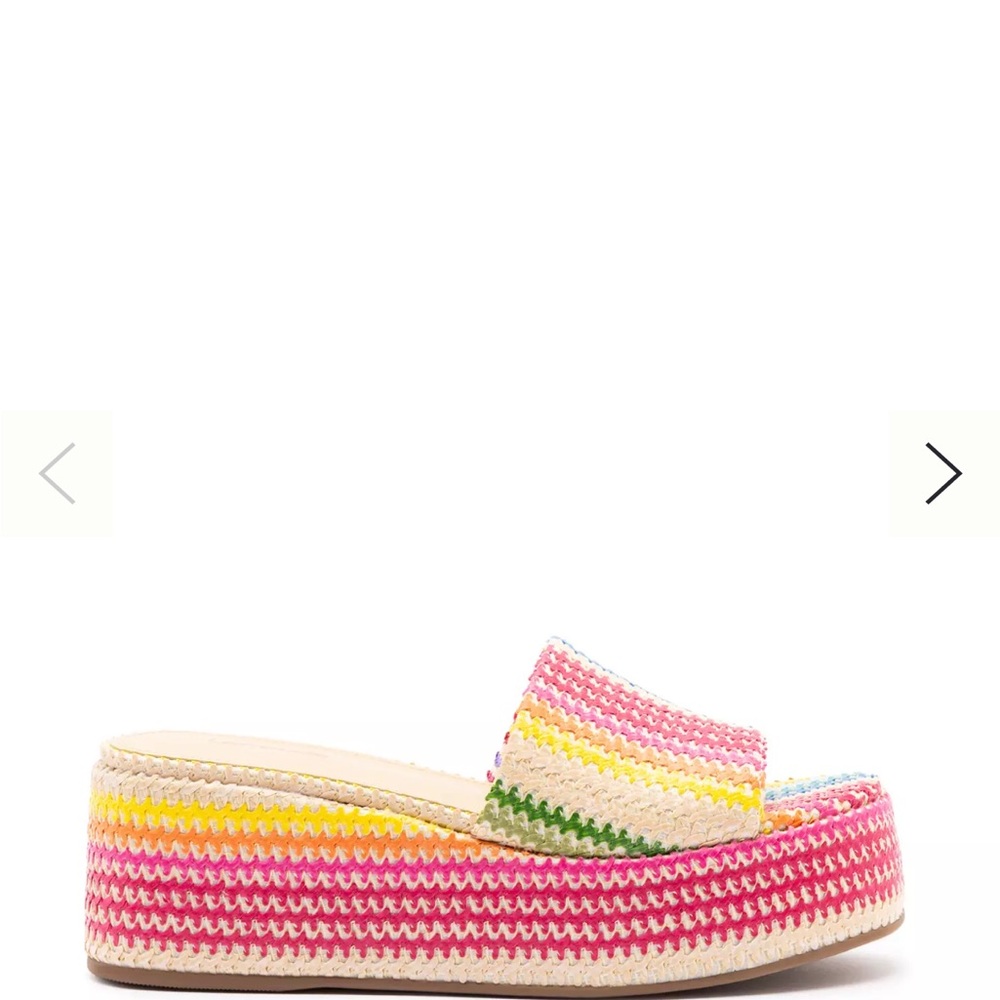 Larroude Multicolor Alex Platform Sandals